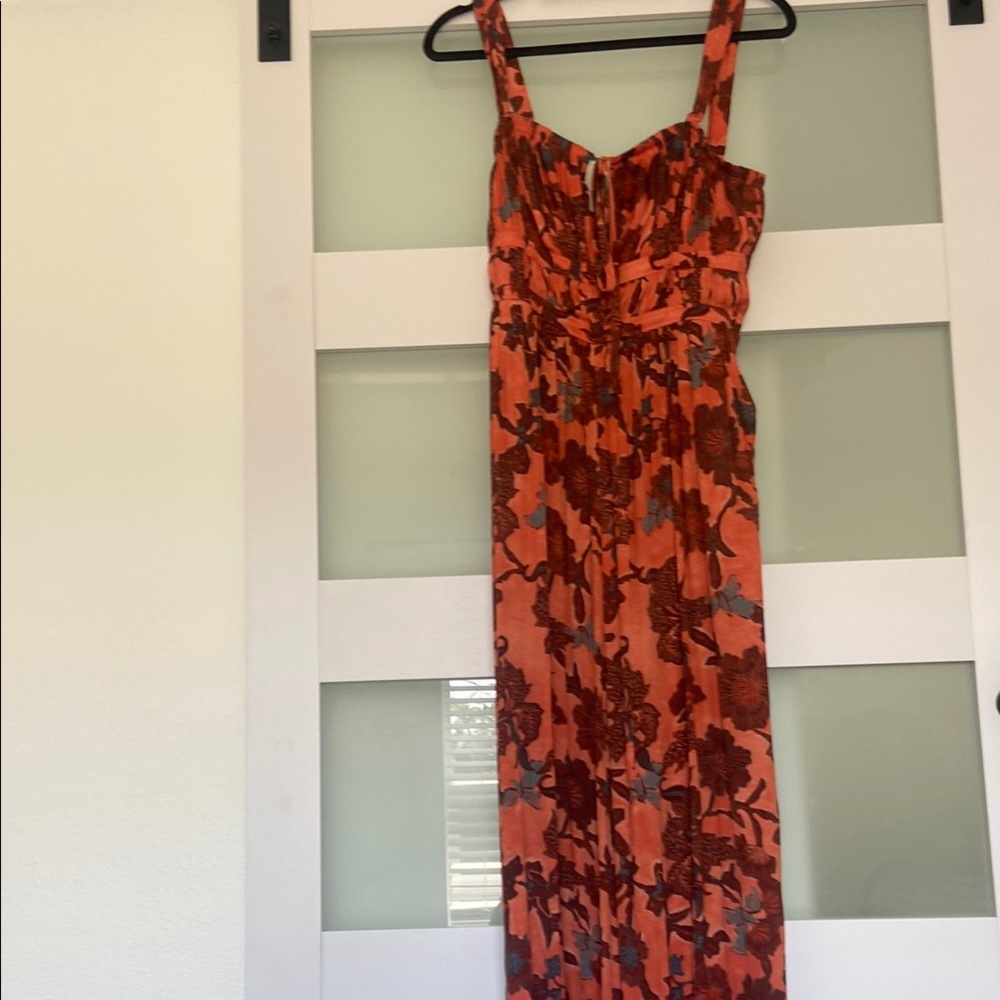 Racheal Zoe Floral Red and Black Women's Dress